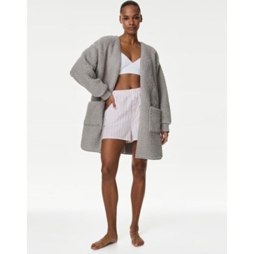 Womens Teddy Fleece Dressing Gown - - M&S Collection - Modalova