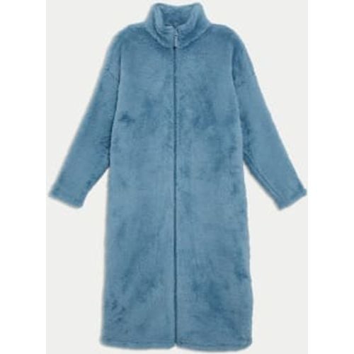 Womens Fleece Full Zip Dressing Gown - - M&S Collection - Modalova