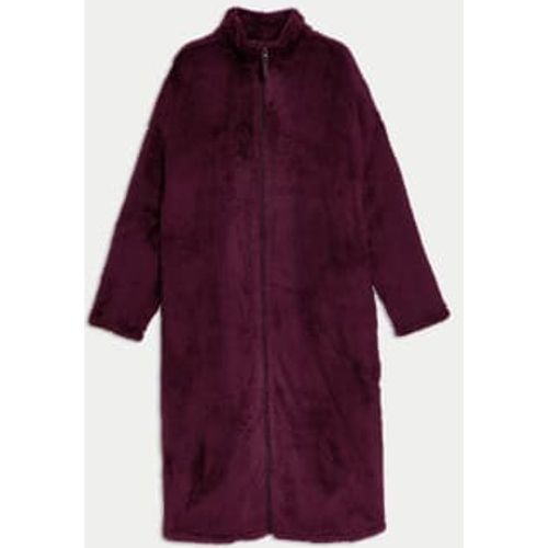 Womens Fleece Full Zip Dressing Gown - - M&S Collection - Modalova