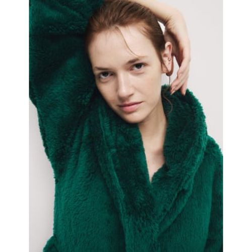 Womens Fleece Hooded Dressing Gown - - M&S Collection - Modalova