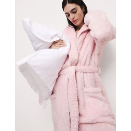 Womens Fleece Hooded Dressing Gown - - M&S Collection - Modalova