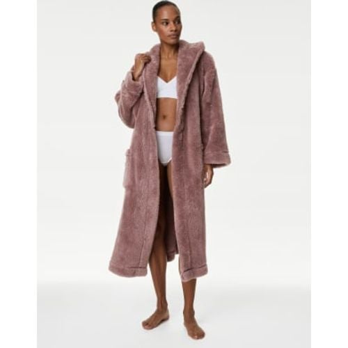 Womens Fleece Hooded Dressing Gown - - M&S Collection - Modalova