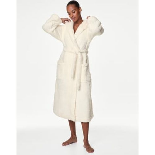 Womens Fleece Hooded Dressing Gown - - M&S Collection - Modalova