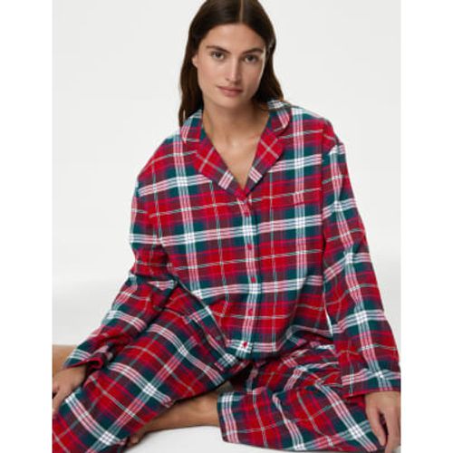 Womens Women's Checked Family Christmas Pyjama Set - - M&S Collection - Modalova