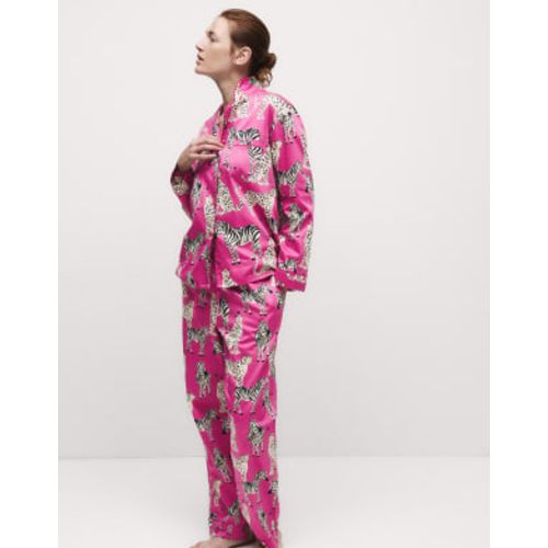 Womens Women's Zebra & Cheetah Family Christmas Pyjama Set - - M&S Collection - Modalova