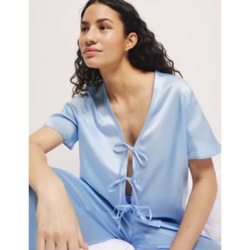 Womens Dream Satin™ Tie Front Pyjama Set - - M&S Collection - Modalova