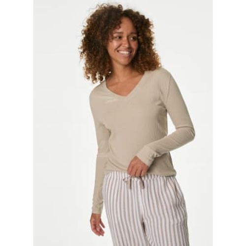 Womens Cool Comfort™ Ribbed Pyjama Top - - Body by M&S - Modalova