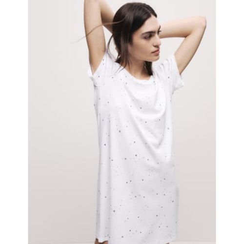 Womens Cool Comfort™ Star Nightdress - - M&S Collection - Modalova