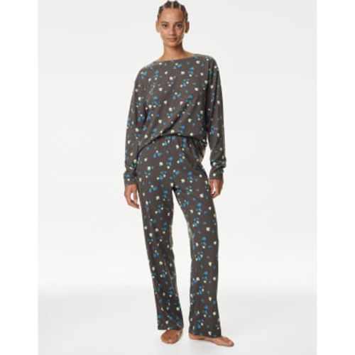 Womens Cotton Rich Printed Pyjama Set - - M&S Collection - Modalova