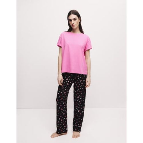 Womens Pure Cotton Printed Pyjama Set - - M&S Collection - Modalova