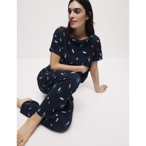 Womens Pure Cotton Printed Pyjama Set - - M&S Collection - Modalova