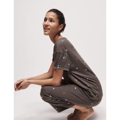 Womens Cotton Rich Printed Pyjama Set - - M&S Collection - Modalova