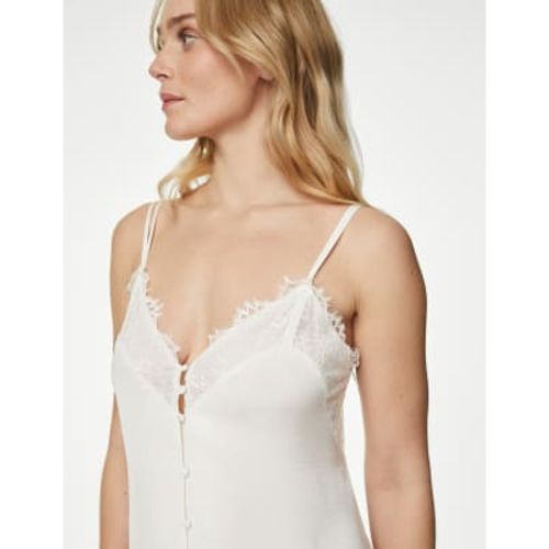 Womens Dream Satin™ Strappy Lace Chemise - - M&S Collection - Modalova