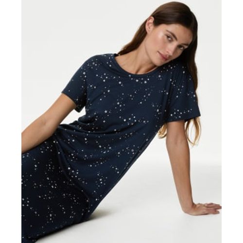 Womens Cool Comfort™ Star Print Nightdress - - Body by M&S - Modalova