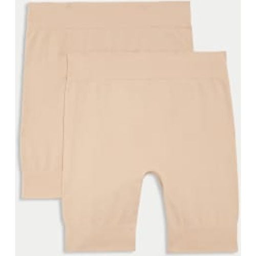 Womens 2pk Cotton Rich Light Control Anti Chafe Shorts - - M&S Collection - Modalova