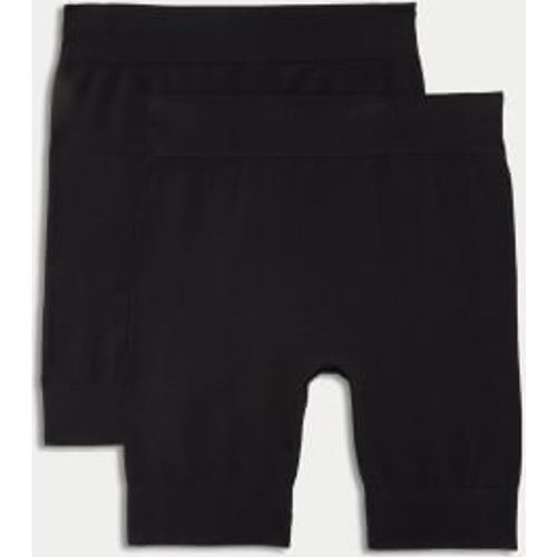 Womens 2pk Cotton Rich Light Control Anti Chafe Shorts - - M&S Collection - Modalova