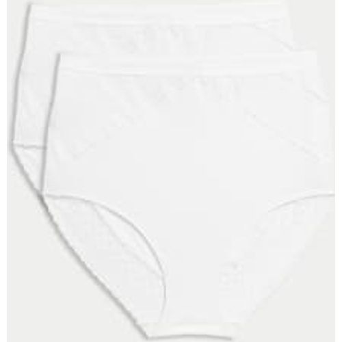 Womens 2pk Cotton Rich Light Control Full Briefs - - Body by M&S - Modalova