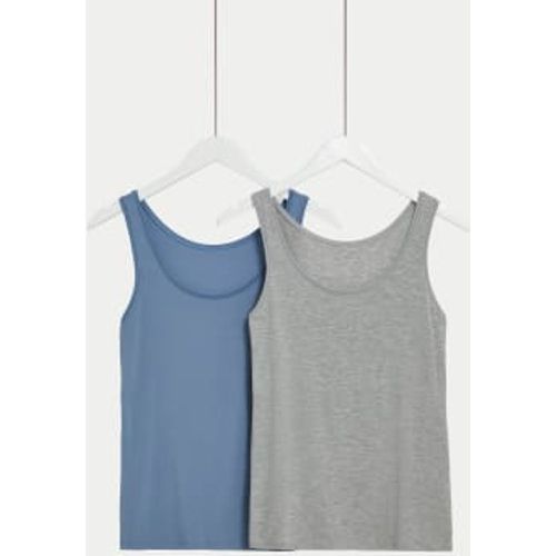 Womens 2pk Flexifit™ Modal Rich Vests - - Body by M&S - Modalova