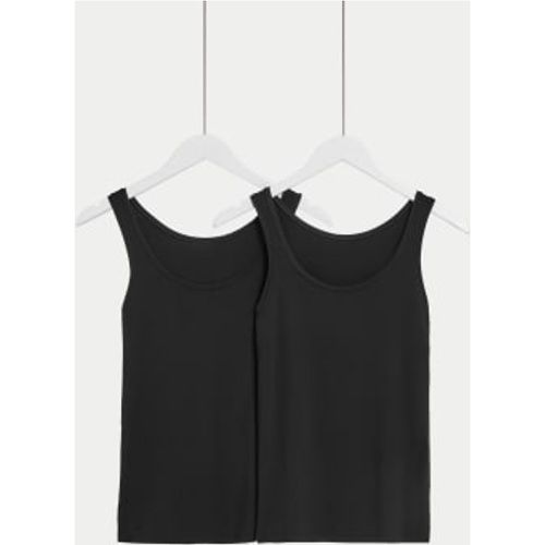 Womens 2pk Flexifit™ Modal Rich Vests - - Body by M&S - Modalova