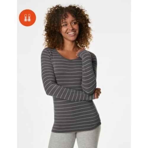 Womens Heatgen™ Medium Thermal Striped Top - - M&S Collection - Modalova