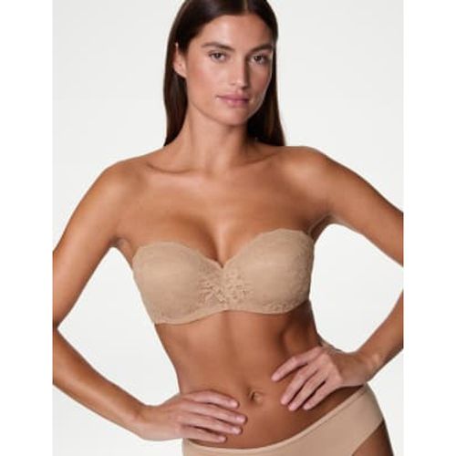 Womens Lace Wired Strapless Bandeau Bra A-E - - M&S Collection - Modalova