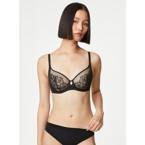 Womens Embrace Embroidered Wired Full Cup Bra A-E - - M&S Collection - Modalova