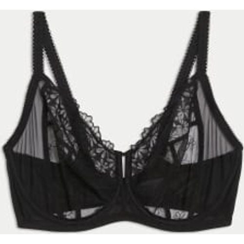 Womens Embroidered Wired Extra Support Bra (F-H) - - M&S Collection - Modalova