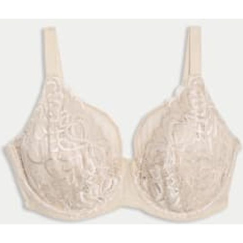 Womens Amelia Lace Natural Lift Wired Full Cup Bra (F+) - - M&S Collection - Modalova