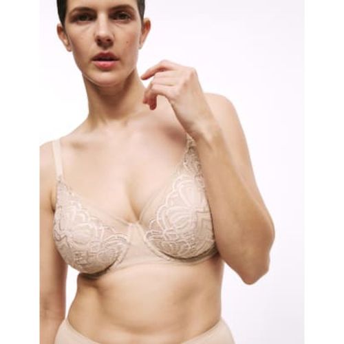 Womens Amelia Lace Natural Lift Wired Full Cup Bra (F+) - - M&S Collection - Modalova