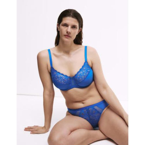 Womens Amelia Lace Wired Minimiser Bra (C-H) - - M&S Collection - Modalova