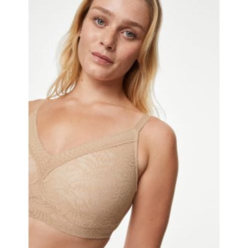 Womens Flexifit™ Lace Non Wired Minimiser Bra C-H - - M&S Collection - Modalova