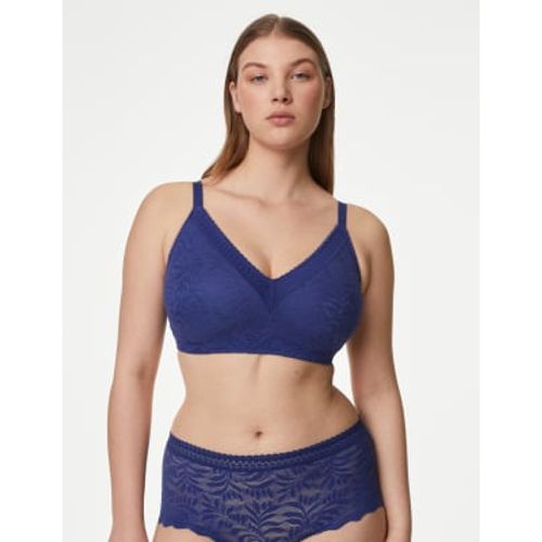 Womens Flexifit™ Lace Non Wired Minimiser Bra C-H - - M&S Collection - Modalova