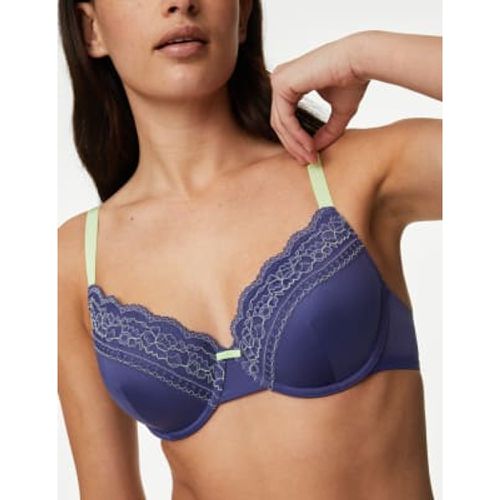 Womens Lace Trim Padded Full Cup Wired Bra A-E - - M&S Collection - Modalova