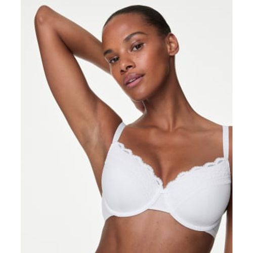 Womens Lace Trim Padded Full Cup Wired Bra A-E - - M&S Collection - Modalova