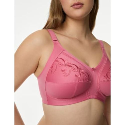 Womens Total Support Embroidered Full Cup Bra B-G - - M&S Collection - Modalova