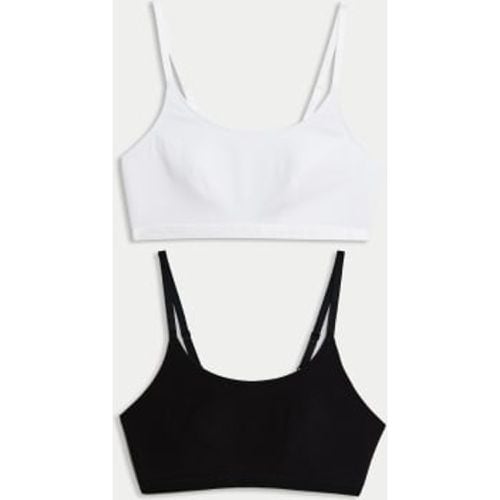 Womens 2pk Non Wired Crop Top First Bras - - M&S Collection - Modalova