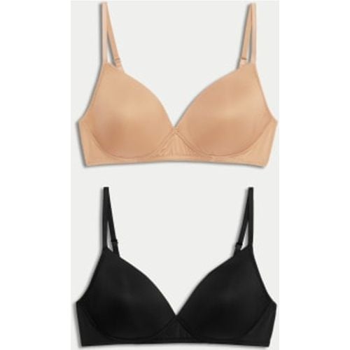 Womens 2pk Non Wired First Bra - - M&S Collection - Modalova