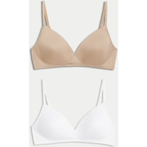 Womens 2pk Non Wired First Bra - - M&S Collection - Modalova