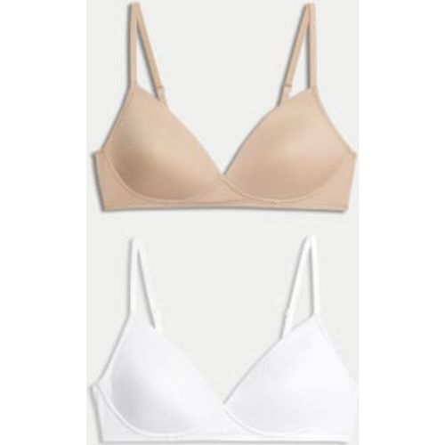 Womens 2pk Non Wired First Bras AA-D - - M&S Collection - Modalova