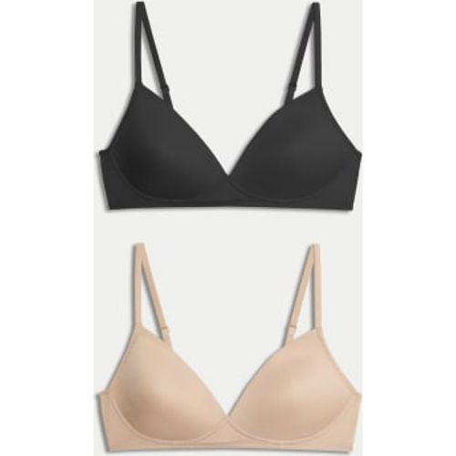 Womens 2pk Non Wired First Bras AA-D - /, / - M&S Collection - Modalova