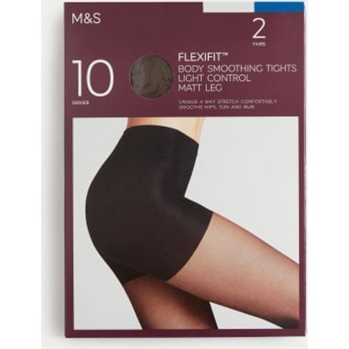 Womens 2pk Flexifit™ 10 Denier Light Control Sheer Tights - - M&S Collection - Modalova