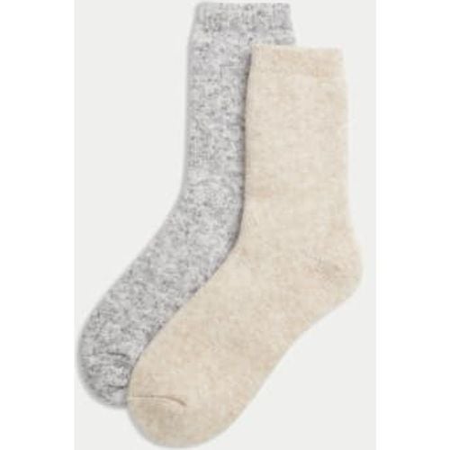 Womens 2pk Heavyweight Thermal Boot Socks - - M&S Collection - Modalova