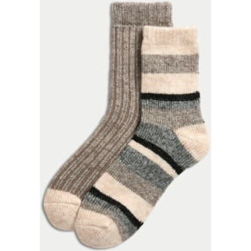 Womens 2pk Thermal Ankle High Socks - - M&S Collection - Modalova