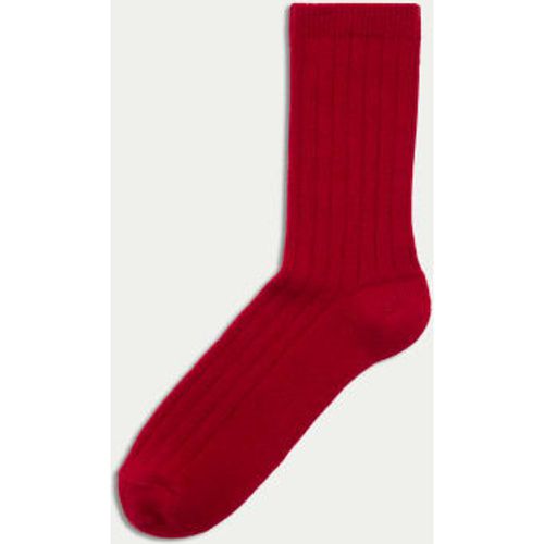 Womens Cashmere Blend Ribbed Ankle High Socks - - Autograph - Modalova