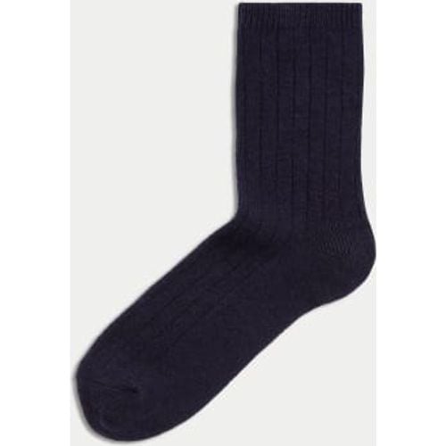 Womens Cashmere Blend Ribbed Ankle High Socks - - Autograph - Modalova