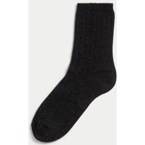 Womens Cashmere Blend Ribbed Ankle High Socks - - Autograph - Modalova