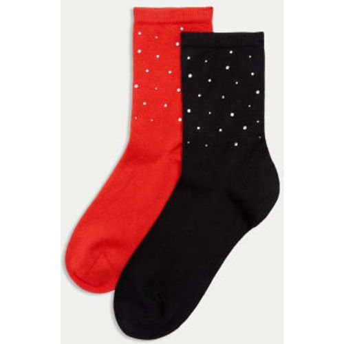 Womens 2pk Sumptuously Soft™ Ankle High Socks - - M&S Collection - Modalova