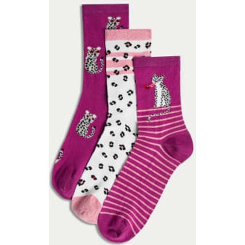 Womens 3pk Sumptuously Soft™ Ankle High Socks - - M&S Collection - Modalova