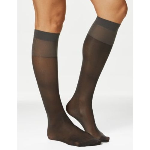 Womens 4pk 15 Denier Medium Support Knee Highs - - M&S Collection - Modalova