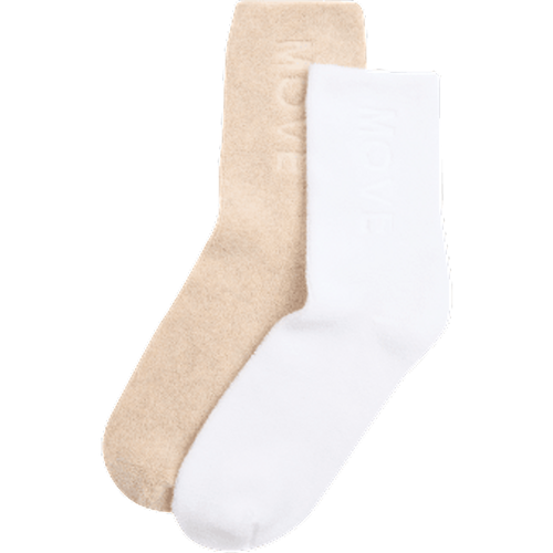 Womens 2pk Cotton Rich Slogan Ankle High Socks - - Goodmove - Modalova